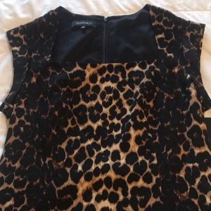 Lafayette 148 leopard print dress